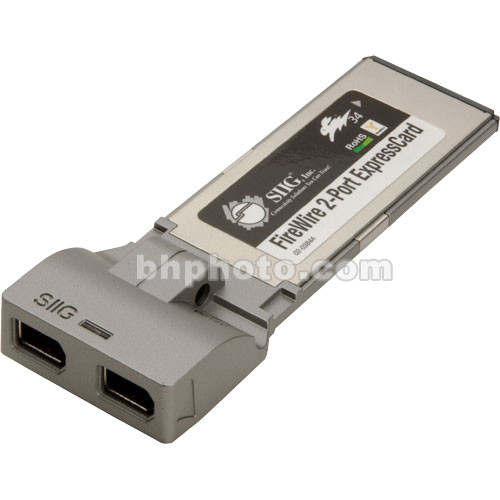 SIIG 2-Port FireWire-400 ExpressCard/34 Expansion Card