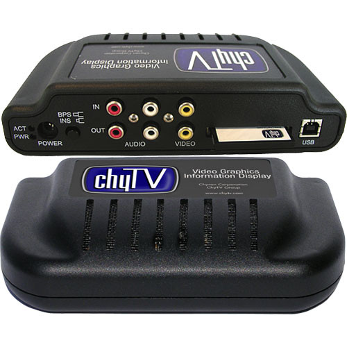 Chyron 7A00268 - Sinal Digital de TV Sistema ChyTV  (USB/NTSC)