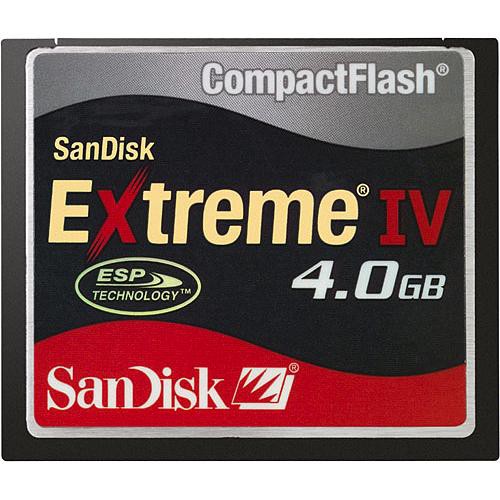 SanDisk Cart�o CompactFlash Extreme IV de 4GB