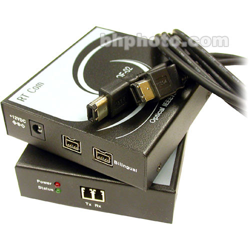 RTcom USA IEEE-1394b FireWire Fiber Optic Box Repeater / Extender