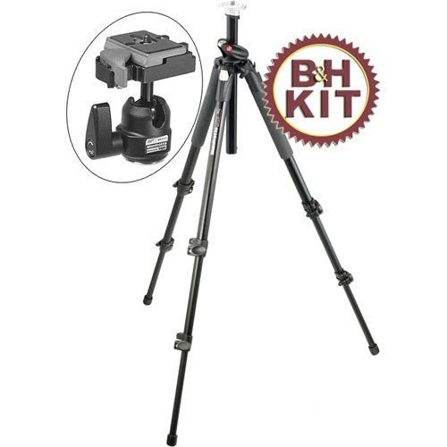Manfrotto by Bogen Imaging 190XPROB Tripod Legs (Black) with 484RC2 Mini Ballhead