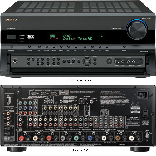 Onkyo TX-SR805B THX Ultra2 7.1-Channel Home Theater Receiver (Black)