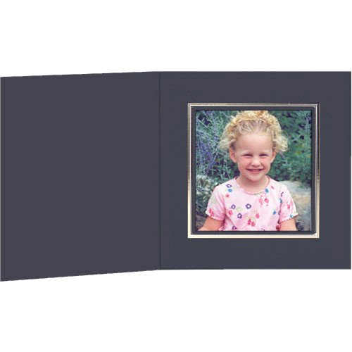 Collector's Gallery Black Classic Portrait Folder w/ Gold Foil Border for Polaroid 600 Film, Model PF5500POL600