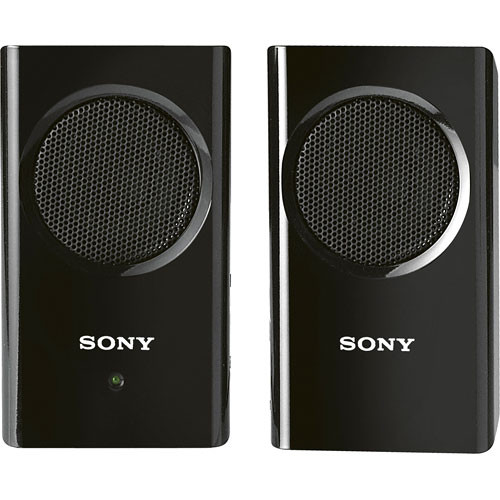 Sony SRS-M30 Portable Stereo Computer Speakers with AAA Battery Option