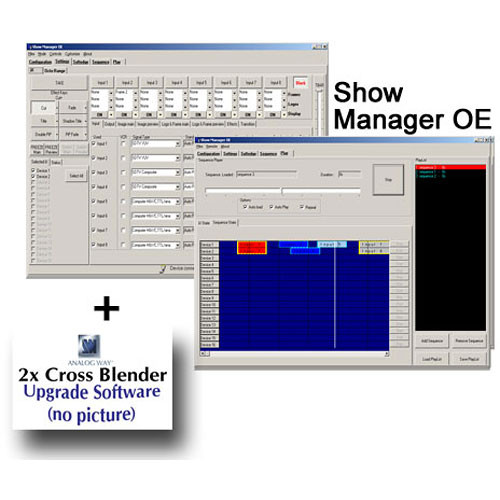 Analog Way SMCBX2 Show Manager OE and Cross Blender Effects Package