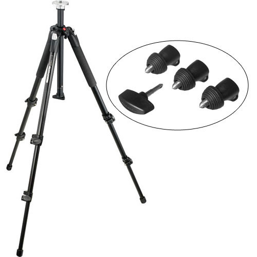 Manfrotto by Bogen Imaging 055XWNB Tripod Legs (Black) - Supports 15.4 lbs (7kg)