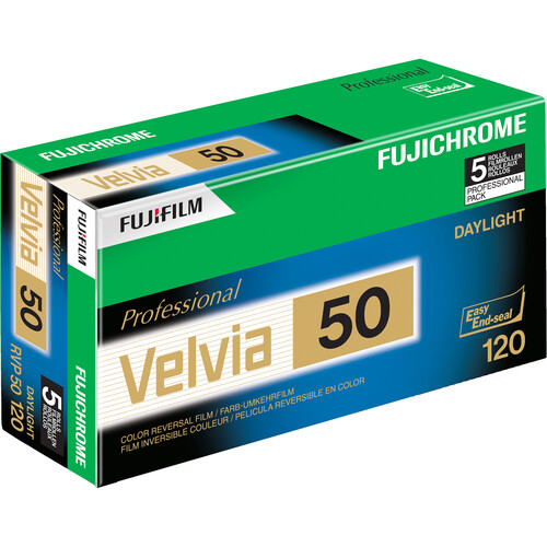 Fujifilm RVP 120 Fujichrome Velvia 50 Professional Color Slide Film (ISO-50)