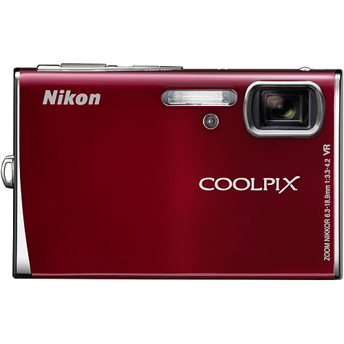 Nikon Coolpix S51 Digital Camera (Red)