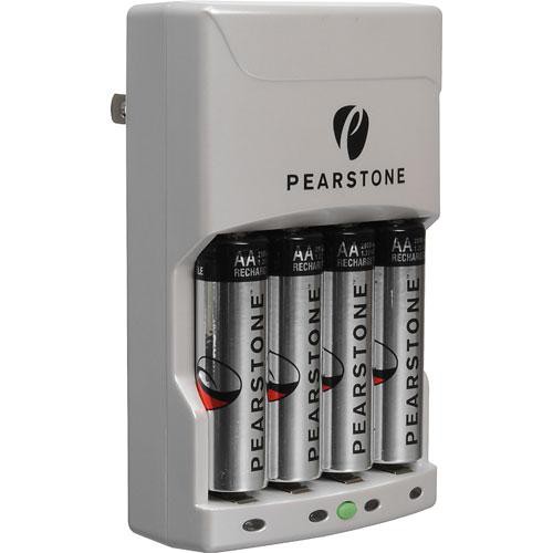 Pearstone 4-Hour Charger with Four 2900mAh 