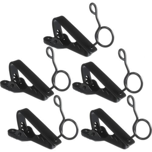 Pearstone Tie Clip for Pearstone OLM2, Sennheiser ME2 and Sony UWP-V Lavalier Mics (Pack of 5)