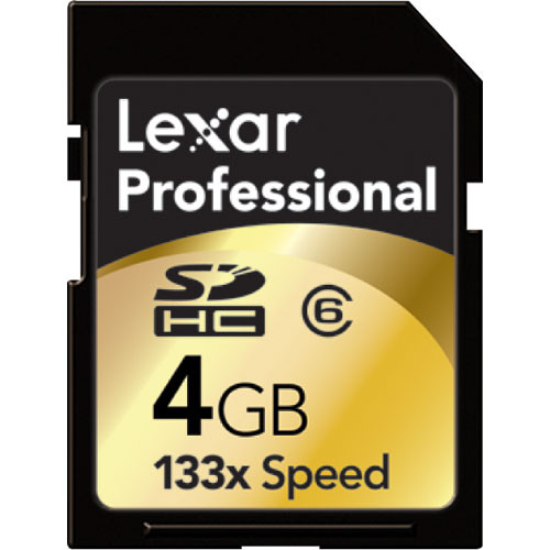 Lexar 4GB Professional 133x Secure Digital (SDHC) Card