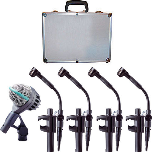 AKG Drum Set II Drum and Percussion Microphone Package with Case 