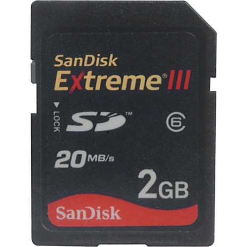 SanDisk 2GB Extreme III Secure Digital (SD) Card
