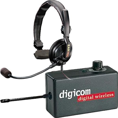 Eartec 1 Digicom Communication Radio w/ SlimLine Single Headset