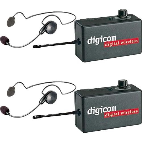 Eartec 2 R�dios de Comunica��o Digicom c/ Headsets Cyber 