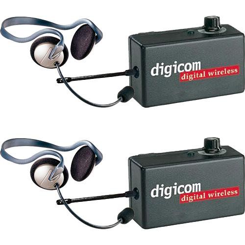 Eartec 2 Digicom Communication Radios w/ Monarch Headsets