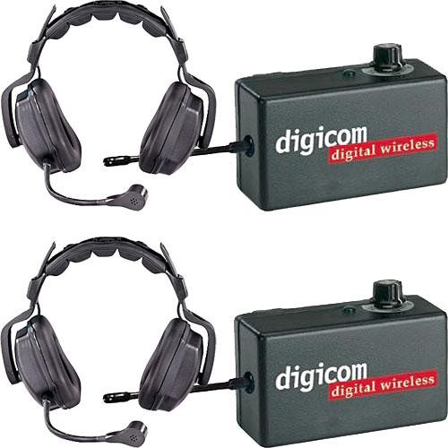 Eartec 2 Digicom Communication Radios w/ Ultra Double Headsets