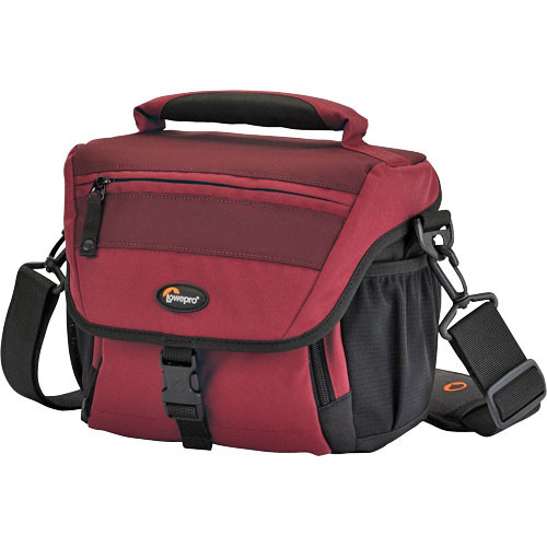 Lowepro Nova 160 AW Shoulder Bag (Bordeaux Red with Black Trim)