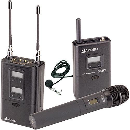Azden 325ULH Dual-Channel Portable Wireless Microphone Combo System