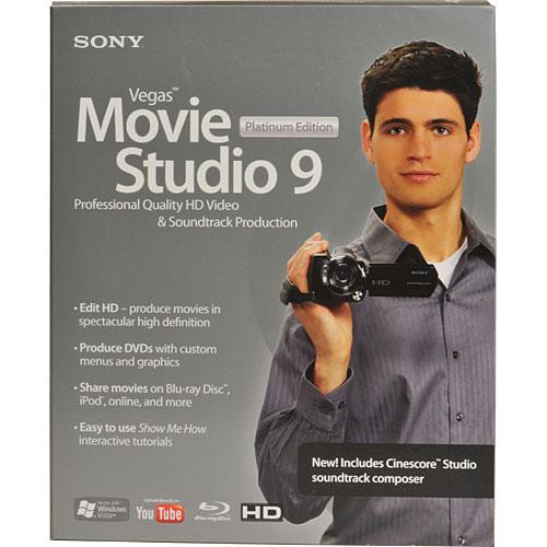Sony Vegas Movie Studio 9 Platinum Edition Video Editing Software