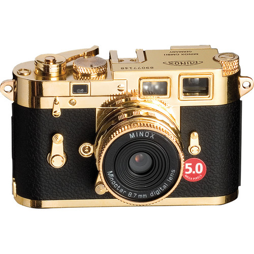 Minox DCC 5.0 Plus, 5.0 Megapixel, Fixed Lens, Miniature Replica (Gold)