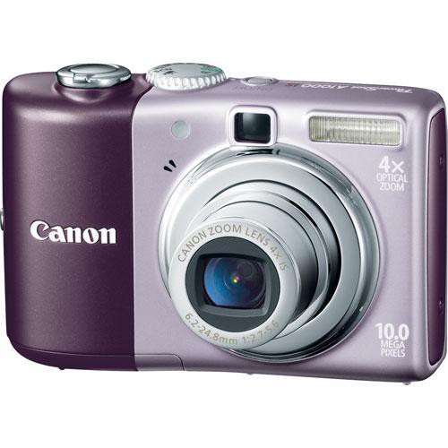 Canon C�mera Digital PowerShot A1000 IS (Roxa) com Kit de Acess�rios Deluxe