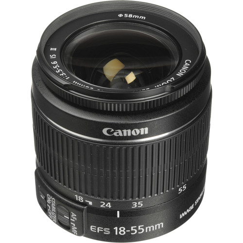 Canon EF-S 18-55mm f/3.5-5.6 IS Autofocus Lens for Select Digital SLR Cameras (White Box)