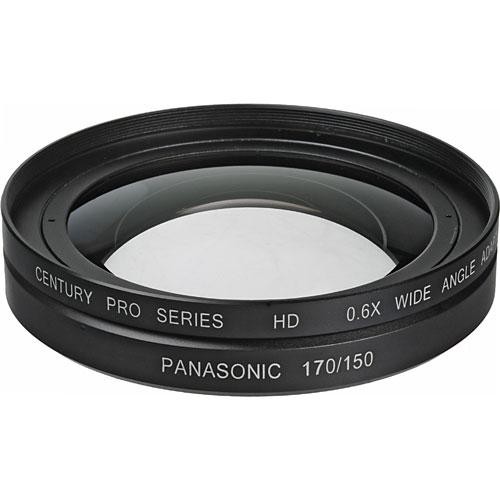 Century Precision Optics 0.6x Wide Angle Adapter Lens for Panasonic AG-HPX170/AG-HMC150