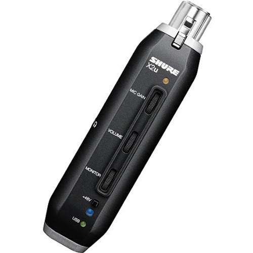 Shure X2u - XLR to USB Microphone Signal Adapter 