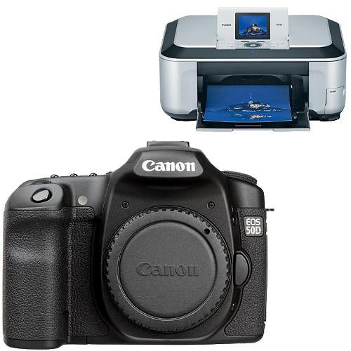 Canon EOS 50D Digital Camera (Camera Body) with Pixma MP980 Photo All-in-one 
