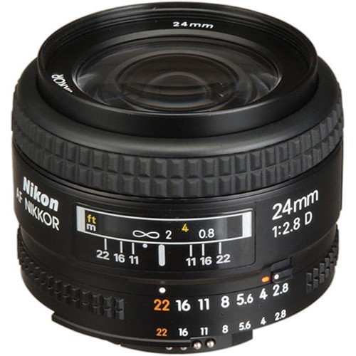 Nikon Wide Angle AF Nikkor 24mm f/2.8D Autofocus Lens