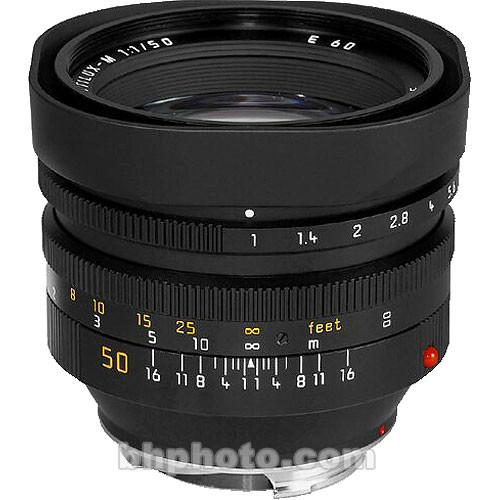 Leica 50mm f/1.0 Noctilux M Manual Focus Lens (6-Bit)