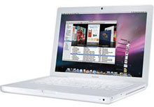Apple Customized 13" MacBook Notebook Computer (White)
