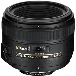Nikon AF-S Nikkor 50mm f/1.4G Autofocus Lens