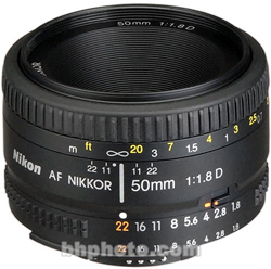 Nikon Normal AF Nikkor 50mm f/1.8D Autofocus Lens