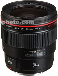 Canon Wide Angle EF 35mm f/1.4L USM Autofocus Lens