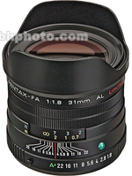 BlackPentax Wide Angle SMCP-FA 31mm f/1.8 AL Limited Autofocus Lens Ltd 