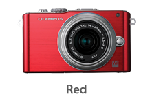 Olympus E-PL3 with 14-42mm Lens (red)
