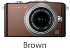 Olympus E-PM1 with 14-42mm Lens (brown)