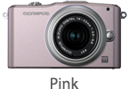 Olympus E-PM1 with 14-42mm Lens (pink)