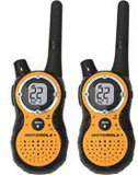 Motorola 8500R Talkabout 2-Way Radios - Pair - with NiMH Batteries & Chargers - Orange