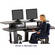 Winsted E4583 94"-Wide Digital Desk (Blue)