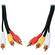 Comprehensive 3-RCA Male to 3-RCA Male Cable - 6 ft