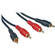 Comprehensive Cabo de 2 RCAs Macho para 2 RCAs Macho - 10 p�s (3,04m)