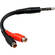 Comprehensive Stereo Phone Male to Two RCA Female Y-Cable - 6"