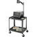 Advance 2 Shelf TV Cart, Black - 18x24x17"