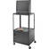 Advance A-V Cart, Cabinet- Black 25x30x34-54"