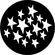 Rosco Steel Gobo #7112 - Stars 1 - Size B