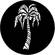 Rosco Steel Gobo #7222 - Tropical Palm - Size B