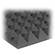 Auralex 2" Studiofoam Pyramid-24 (Charcoal Grey) - 12 Pieces